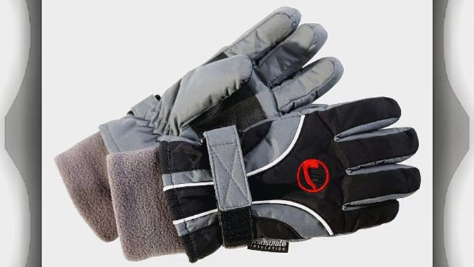 Ultrasport Kids Ski Gloves with Thinsualte Insolution - Grey Medium