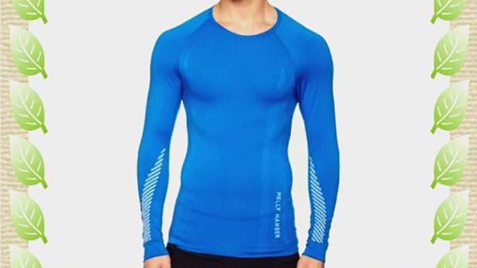 Helly Hansen Men's Dry Revolution Long Sleeve Seamless Baselayer Top - Cobalt Blue Medium