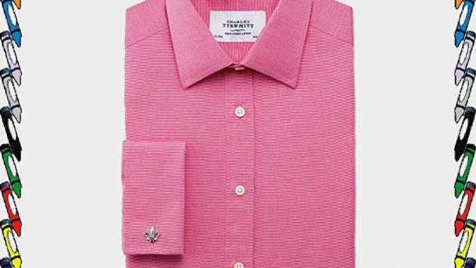 Charles Tyrwhitt Coral Ottoman Classic fit shirt (15 - 33) - Size: 15 - 33 - Color: Pink shirts