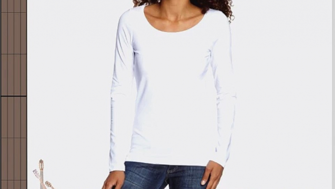 esprit Women's 993EE1K902 Crew Neck Long Sleeve T-Shirt White Size 14 (Manufacturer Size:Large)