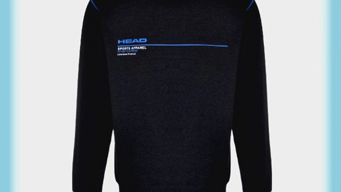 Head Mens Sports Crew Neck Jumper Sweater Sweatshirt - Black - M