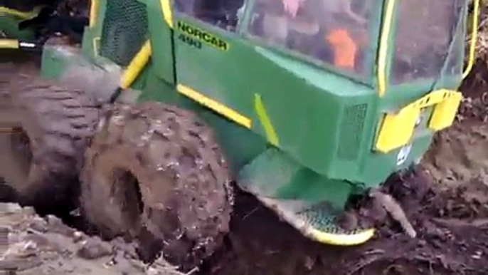 Norcar 490 Forwarder in mud