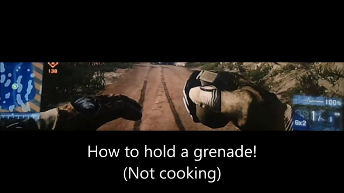 BF3 on PS3 Tutorial on how to hold your Grenade as a Equipment (Not cooking)