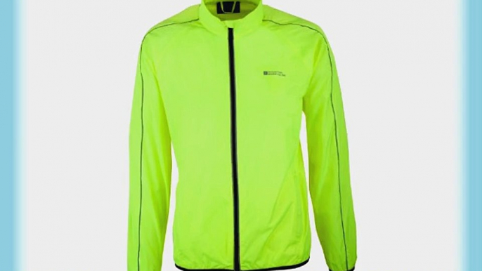 Mountain Warehouse Force Mens Showerproof Reflective Jacket Yellow Medium