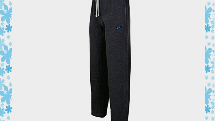 Nike Men's Fleece Lined Open Hem Retro Jogging Joggers Tracksuit Bottoms Pants (S Charcoal)