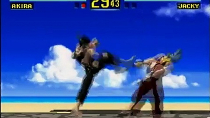 Virtua Fighter Gameplay 1 (Sega Saturn)