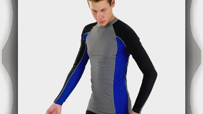 Phantom Aquatics UV Protection Long Sleeve Rash Guard BK-BL  Large