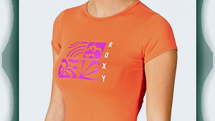 Roxy Elemental Cap Sleeve Rash Vest - Orange