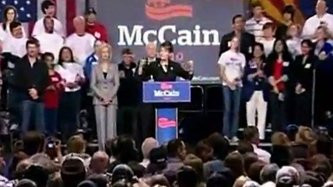 Sarah Palin Heckler #2 Removed - Mesa, AZ McCain Rally; Debunks Accusations of Inciting Violence
