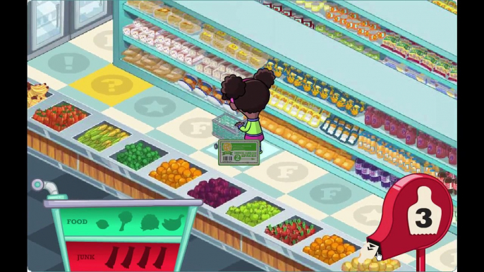 Fizzy's Lunch Lab Supermarket Mania Cartoon Animation PBS Kids Game Play Walkthrough