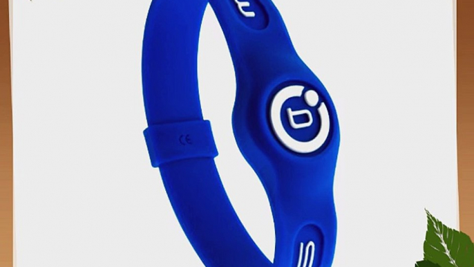 Bioflow Sport Wristband Blue/White (M 19.0cm)