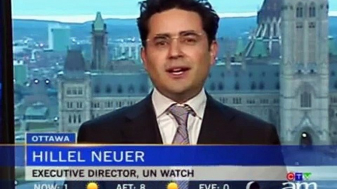 Hillel Neuer Slams Iran on CTV's "Canada AM" Show