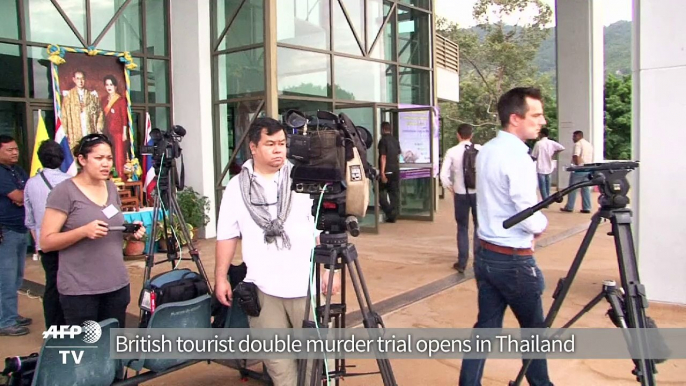 British tourist double murder trial opens on Thai island