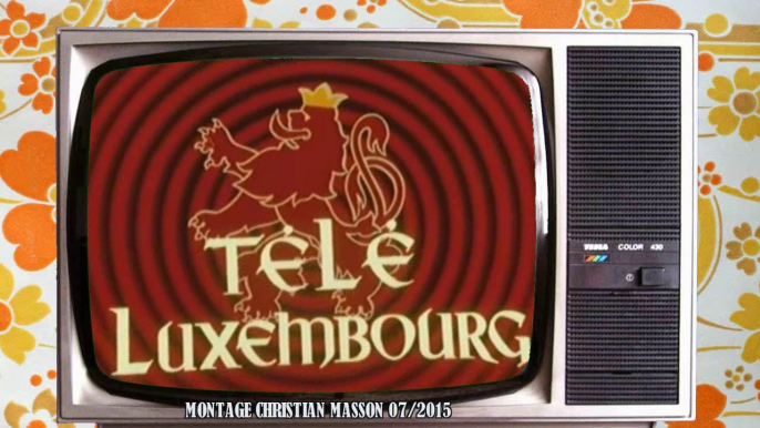 Ouverture Télé-Luxembourg sur un téléviseur (années 70)