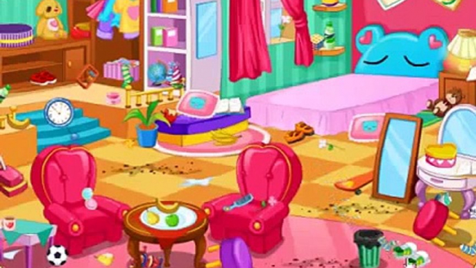 Baby and Kid Cartoon & Games ♥ Clean My Room video for kids Cleaning Game Girls Game ♥ English Subti