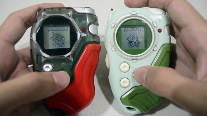 Digimon D-Tector (ver. 2) Digivice Battle: Garurumon vs Greymon