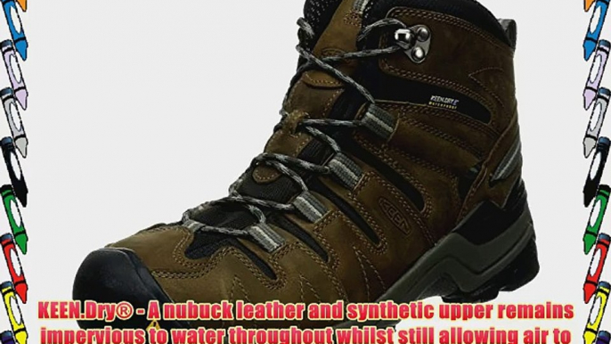 Keen Mens GYPSUM MID Sport Shoes - Outdoors Brown Braun (Dark Earth/Neutral Gray) Size: 8.5