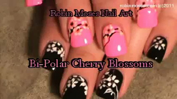 2 Nail Art Tutorials | Easy Nail Art For Beginners | Cherry Blossom Nails