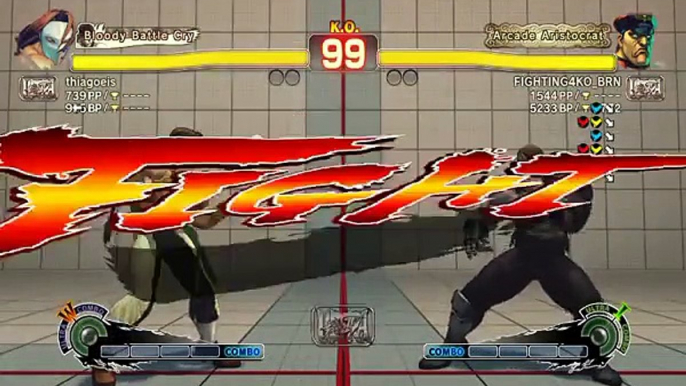 Ultra Street Fighter IV Ranked - me (Vega/Claw) vs FIGHTING4KO_BRN (M.Bison/Dictator) - PSN