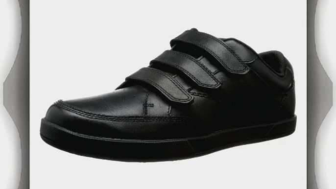 Clarks Mens Casual Frontside Spin Leather Shoes In Black Standard Fit Size 10