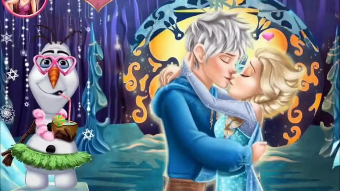 Disney Princess Elsa Kissing Jack Frost Gameplay-Fun Frozen Games-Kissing Games