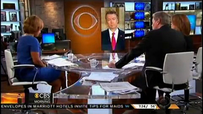 Sen. Rand Paul Appears on CBS This Morning with Charlie Rose & Gayle King - September 15, 2014