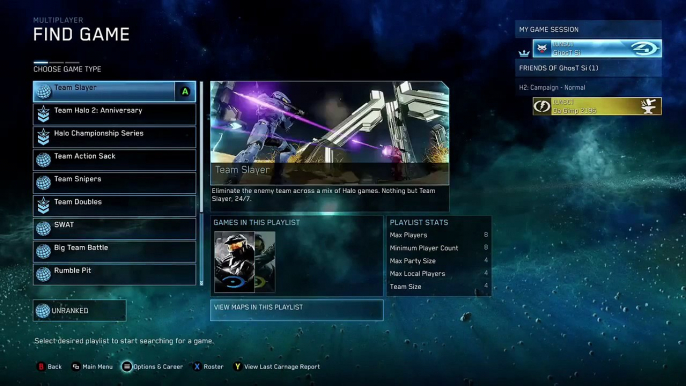 Halo MCC - Team Halo 2 Anniversary Slayer BR 12-5