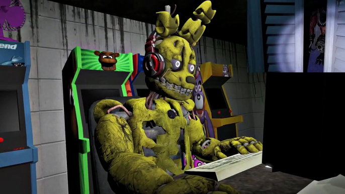 [FNAF SFM ]SPRINGTRAP vs NIGHTMARE - FNAF 4