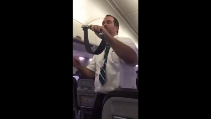 Hilarious Westjet Flight Attendant Safety Demo Leaves Passengers In Stitches (VIDEO)