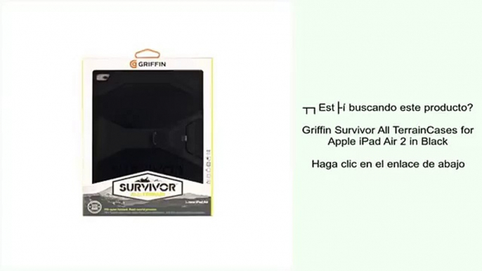 Griffin Survivor All TerrainCases for Apple iPad Air 2 in Black