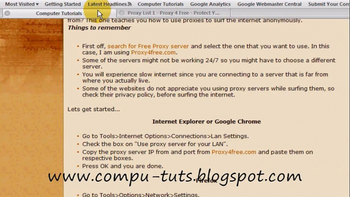 How to use proxy to surf internet anonymously