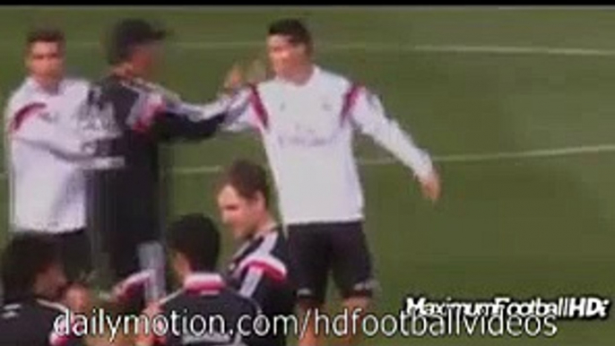 Cristiano Ronaldo and James Rodriguez Funny Moments Cristiano Ronaldo fake vs James 2015 Football