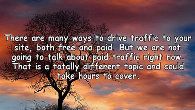 The Best Way To Generate Free Targeted Website Traffic