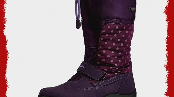 Geox J FROSTY B GIRL ABX M?dchen Warm gef?tterte Schneestiefel - Violett (VIOLETC8015) 28 EU