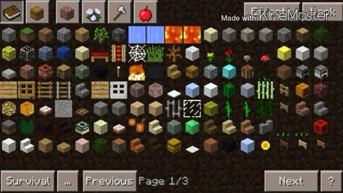 TOO MANY ITEMS - MOD APK - MINECRAFT PE 0.11.1