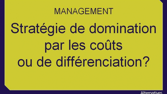 Term Mana chap 7 Stratégie de domination par les coûts ou de différenciation? extrait