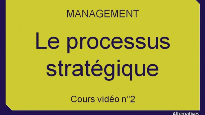 Term Mana chap 6 le processus stratégique (2)