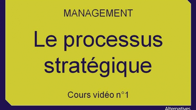 Term Mana chap 6 le processus stratégique (1)