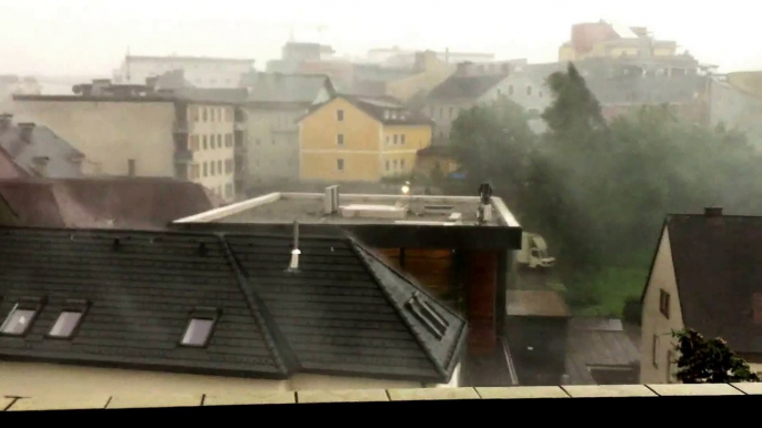 Incredible Rain Falls Storm in Austria!