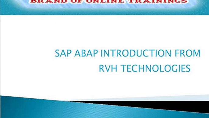 SAP ABAP Online Training|video classes by real time experts|low price-cost less