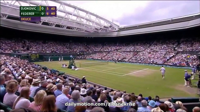 1st Set Highlights - Novak Djokovic v. Roger Federer 12.07.2015 Wimbledon Final