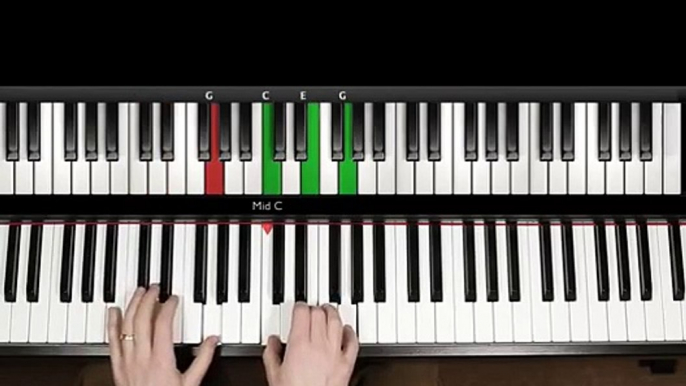 Lessons Piano Keyboard Beginners - someone like you-adele piano tutorial (beginner song)