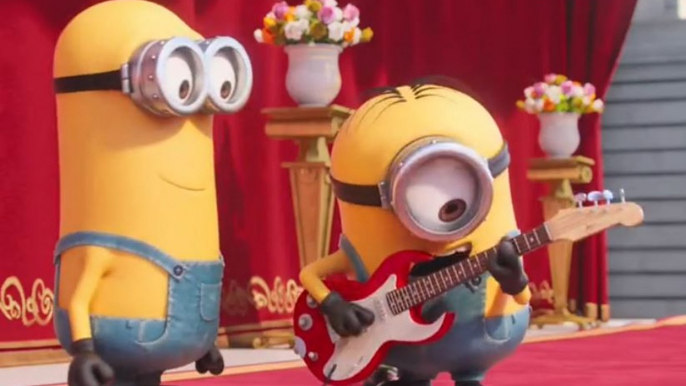 Les Minions jouent "Eruption" de Van Halen à la guitare