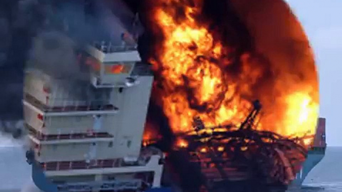 Container Ship Wrecks And Fires, Tanker Ship Fire Accident