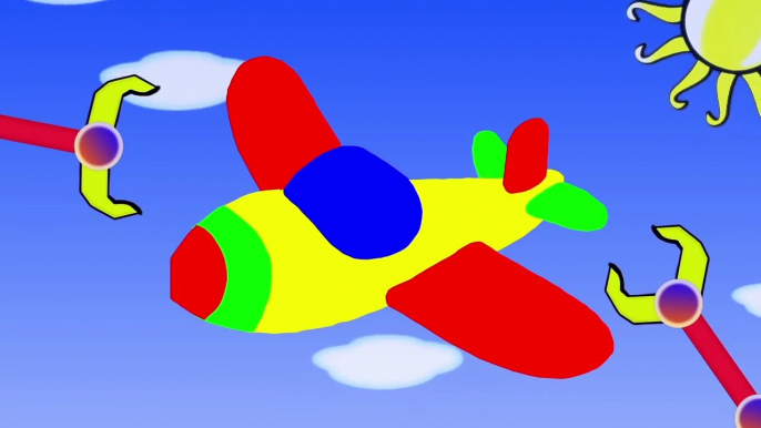 Cartoon airplane. Construction game. Cartoons for children about cars. Cartoon plane