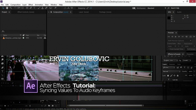 After Effects Tutorial | Audio Keyframes