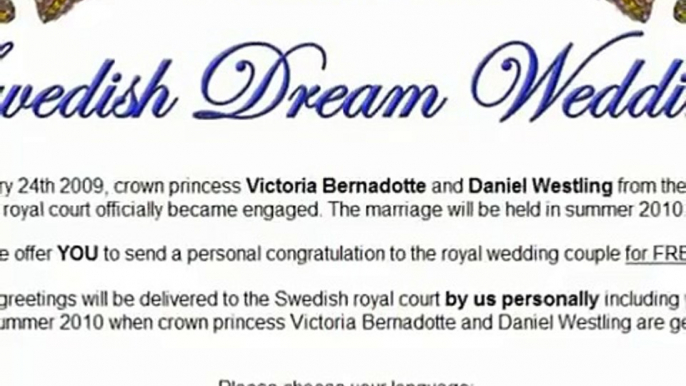 Swedish Dream Wedding, Royal Wedding. Victoria Bernadotte & Daniel Westling