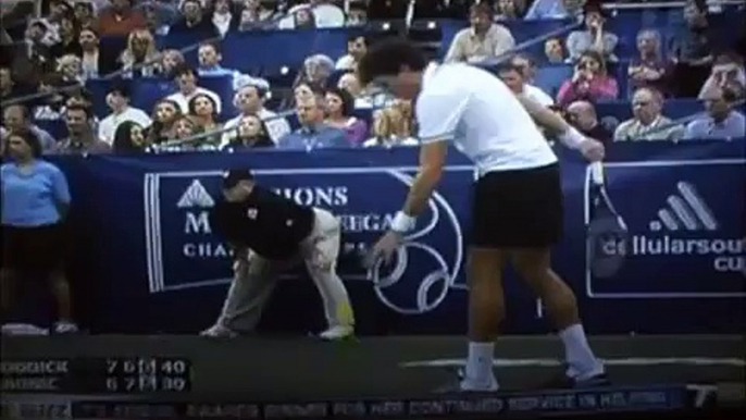 Andy Roddick Ridiculous Diving Shot on Championship Point