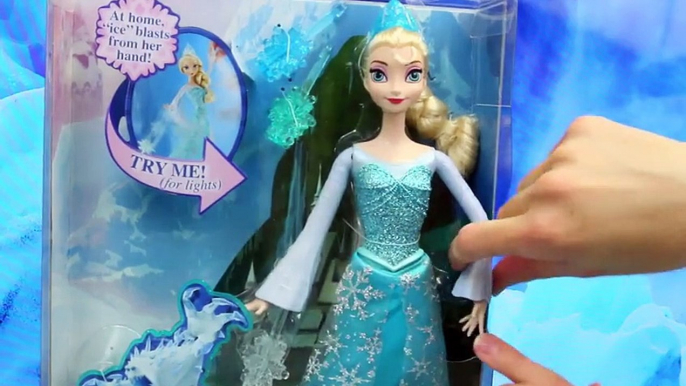 ICE POWERS ELSA Frozen Disney Princess Doll Attacks Villains Hans, Barbie & Little Mermaid Ursula