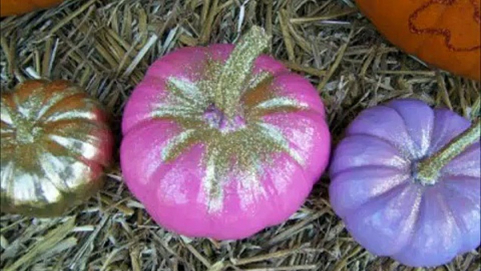 DIY Glitter Pumpkins - Pumpkin Decorating Ideas